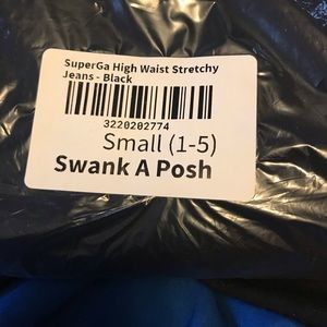 Black high waist stretchy jeans size small